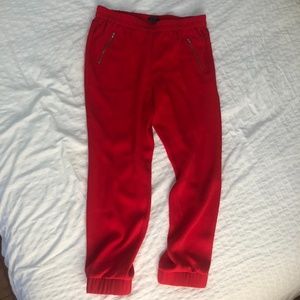 J Crew Pink Cuffed Trousers